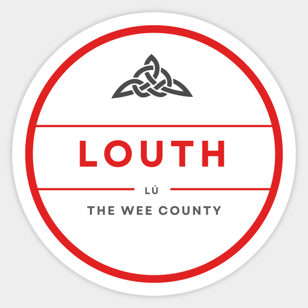 Louth, County and GAA Colours Sticker by TrueCelt